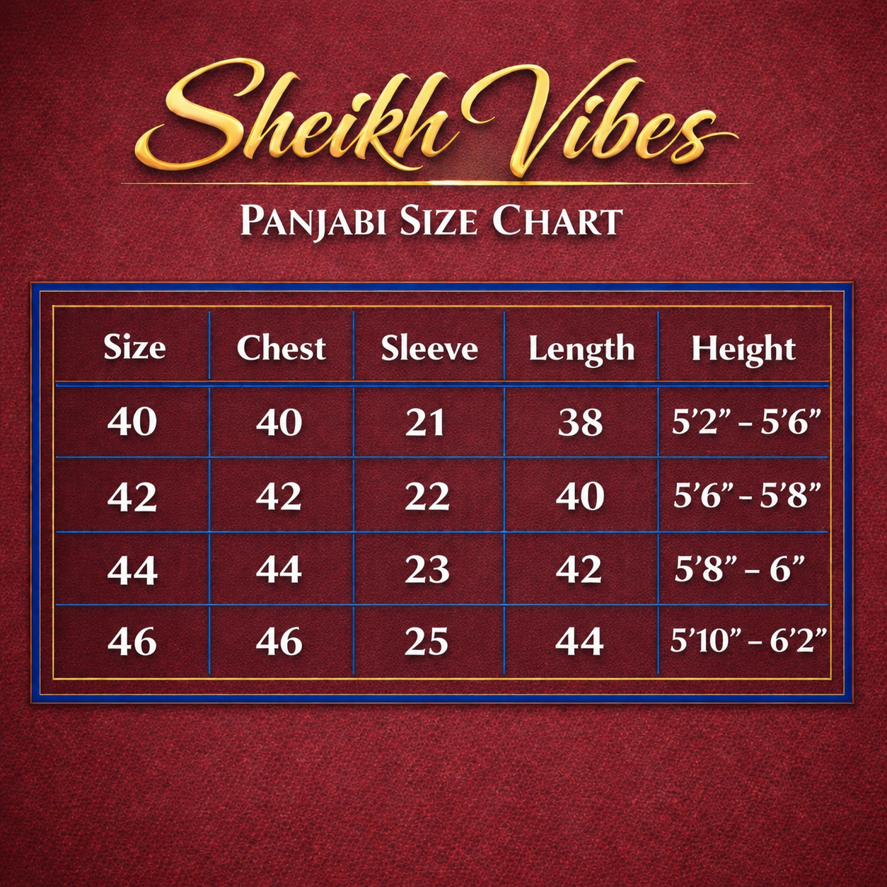 Size Guide